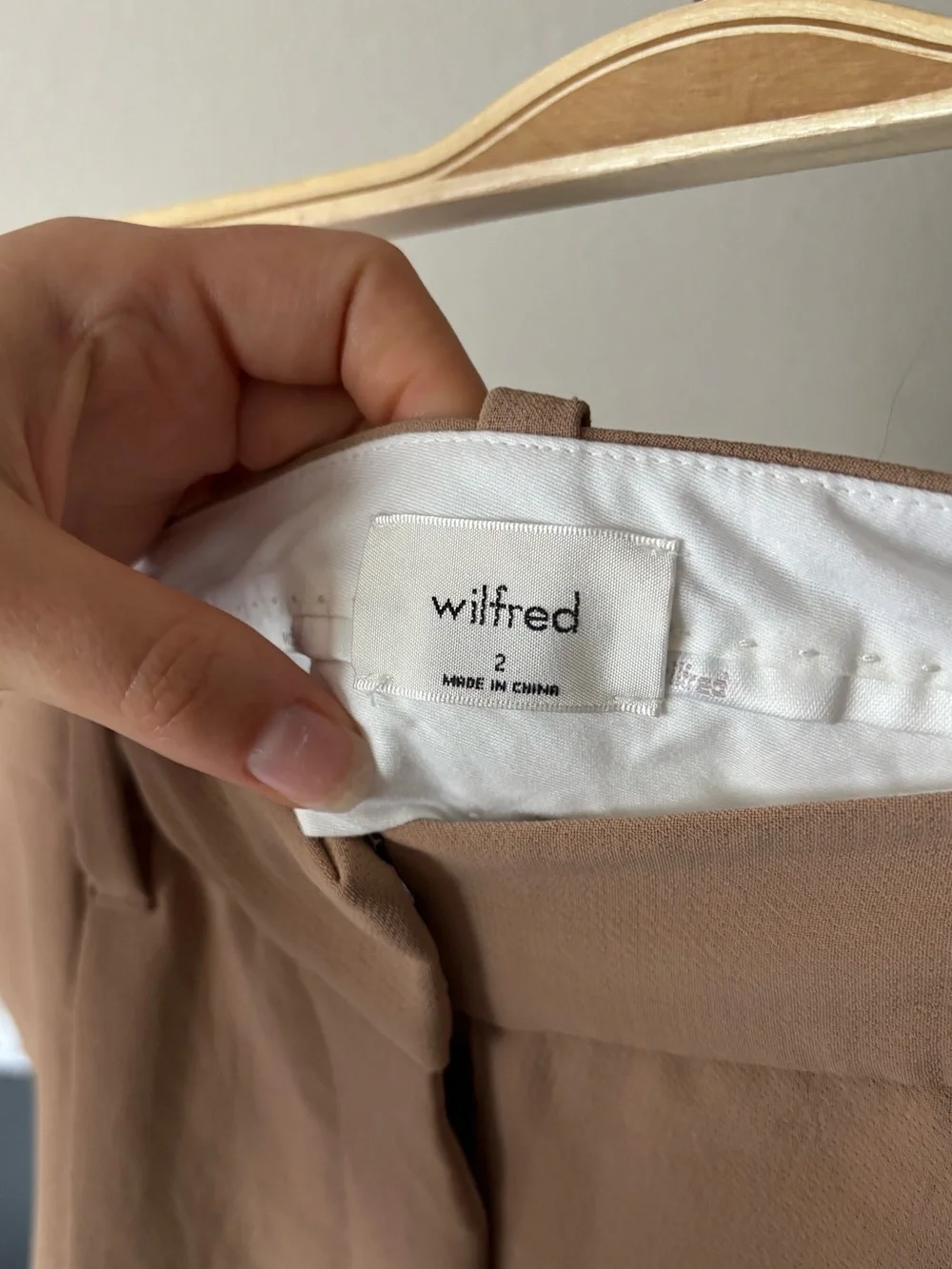 Wilfred Aritzia The Effortless Pant Crepette High-waisted Wide-leg Trousers 2